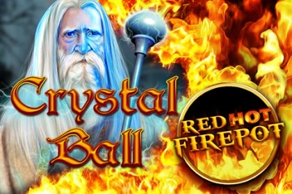 08266 crystal ball red hot firepot